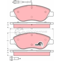 Тормозные колодки, комплект TRW 2 3711 CZ7WVG Fiat Stilo (192) 1 Универсал 1.9 JTD 140 л.с. 2004 – 2008 gdb1484