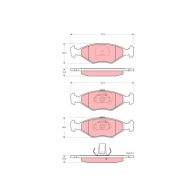 Тормозные колодки дисковые, комплект TRW GDB1533AT Fiat Albea R 97RA