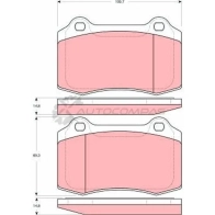 Тормозные колодки, комплект TRW NHBLNF8 Jaguar XJ (X308) 4 Седан gdb1537 2 1381