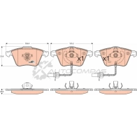 Тормозные колодки, комплект TRW gdb1554 Audi A6 (C6) 3 Универсал 23801 23 763