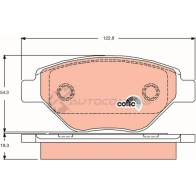 Тормозные колодки, комплект TRW 239 34 1528152 gdb1571 LTNPY4 - Изображение 1