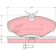 Тормозные колодки, комплект TRW 1528155 23 098 gdb1574 23099