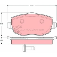 Тормозные колодки, комплект TRW 1528174 2 4073 RB47Z2 gdb1592 - Изображение 1