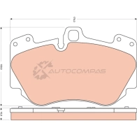 Тормозные колодки, комплект TRW gdb1660 2412 9 Audi R8 (422, 3) 1 Купе 4.2 Fsi Quattro 430 л.с. 2010 – 2015 LC0GF6B