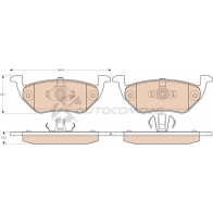 Тормозные колодки, комплект TRW 24671 Ford Maverick gdb1754 246 70