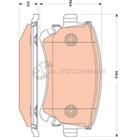 Тормозные колодки, комплект TRW gdb1769 1528403 PHC276 233 26