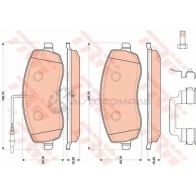 Тормозные колодки, комплект TRW Fiat Ulysse (179) 2 Минивэн 2.2 JTD 163 л.с. 2008 – 2011 24840 2483 9 gdb1820