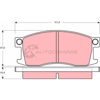 Тормозные колодки, комплект TRW 207 35 gdb185 PN2SJ 1528490