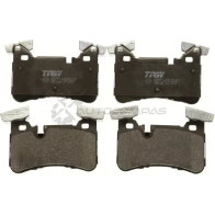 Тормозные колодки, комплект TRW 3322938024031 M UMD4U9 gdb1856 1528497 - Изображение 2