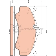 Тормозные колодки, комплект TRW gdb1859 3322938024055 DX9DZ E Porsche 911 (997) 4 Купе 3.6 GT2 RS 620 л.с. 2010 – 2012