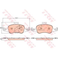 Тормозные колодки, комплект TRW 2 2205 Audi TT (8S) 3 Купе 2.0 Tdi 184 л.с. 2014 – 2024 gdb2120 F1YLQWW