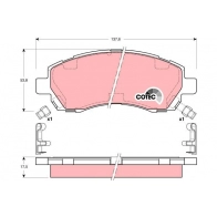 Тормозные колодки дисковые, комплект TRW GDB3205AT EG SE64 Subaru Impreza (GC) 1 Седан 1.5 95 л.с. 1994 – 1998