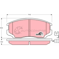 Тормозные колодки, комплект TRW 216 50 gdb3214 1528936 E0BF8