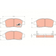 Тормозные колодки дисковые, комплект TRW Toyota Echo 8YL 9B GDB3218AT