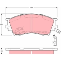 Тормозные колодки, комплект TRW 1528951 21959 215 71 gdb3230