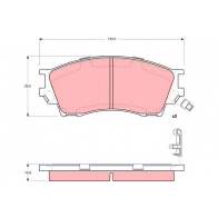 Тормозные колодки дисковые, комплект TRW EKR KIDJ GDB3230AT Mazda Xedos 9