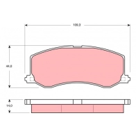 Тормозные колодки дисковые, комплект TRW CGQ S8 GDB3237AT Suzuki Swift (EA, MA) 1 Хэтчбек 1.0 i (SF310. AA44) 53 л.с. 1995 – 2005