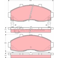 Тормозные колодки, комплект