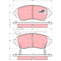 Тормозные колодки, комплект TRW gdb3333 2 3088 Toyota Corolla (E110) 8 Хэтчбек 5д 1.9 D (WZE110) 69 л.с. 2000 – 2002 23089