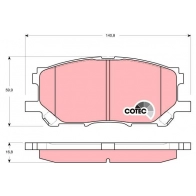 Тормозные колодки дисковые, комплект TRW GDB3338AT L ZAKBDS Lexus RX (XU30) 2 Внедорожник 3.3 400h (MHU38) 272 л.с. 2005 – 2008