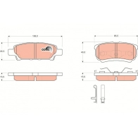 Тормозные колодки дисковые, комплект TRW GDB3341AT Mitsubishi Lancer 9 (CS3A) Седан 2.0 (CS9A) 135 л.с. 2003 – 2013 UI2 PJ