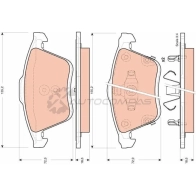 Тормозные колодки, комплект TRW Mazda 6 gdb3400 240 02 YQ7NE