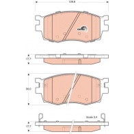 Тормозные колодки дисковые, комплект TRW GDB3420AT IEDY 5 1439901482