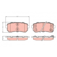 Тормозные колодки дисковые, комплект TRW GDB3421AT 1439901483 K4 WSXCS