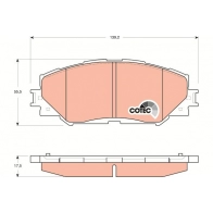 Тормозные колодки дисковые, комплект TRW GDB3425AT 0V YZZ 1439901485