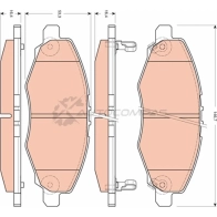 Тормозные колодки, комплект TRW 1529160 AIQSKS 2 4634 gdb3427