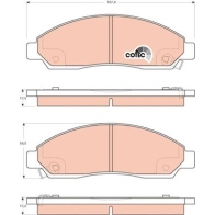 Тормозные колодки дисковые, комплект TRW CF IMK Isuzu D Max 1 Пикап 2.5 DiTD 4x4 (TFS86) 101 л.с. 2002 – 2012 GDB3466AT