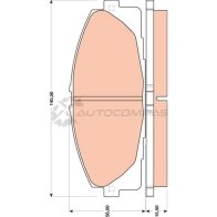 Тормозные колодки, комплект TRW 0 JKLF 3322937955008 Toyota Hiace gdb3485