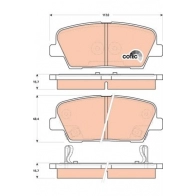 Тормозные колодки дисковые, комплект TRW GDB3499AT VA 1EPK Hyundai Grand Santa Fe