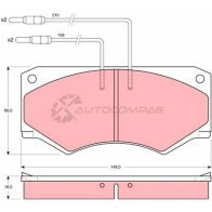 Тормозные колодки, комплект TRW gdb389 2 1006 1529364 ALWG8M