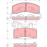 Тормозные колодки, комплект TRW I 3TGQL7 3322937185603 Dodge Ram 2500 2 (BE, BR) Пикап 5.9 4x4 250 л.с. 1993 – 2001 gdb4031