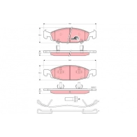 Тормозные колодки дисковые, комплект TRW GDB4120AT 5Z 6FF Jeep Grand Cherokee (WJ, WG) 2 Внедорожник 2.7 CRD 2688 4x4 163 л.с. 2004 – 2005