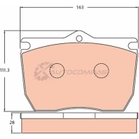 Тормозные колодки, комплект TRW JZGV0JQ gdb5076 2 9016 1529586 - Изображение 1