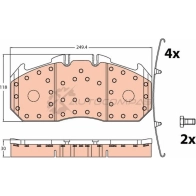 Тормозные колодки, комплект TRW Citroen Xsara 1 (N1) Хэтчбек 1.8 VTS 116 л.с. 2000 – 2004 291 31 gdb5086 WFJZ4