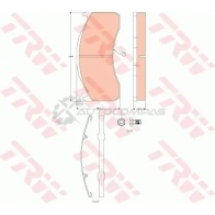 Тормозные колодки, комплект TRW 1529599 AKHJDXK 2 9137 gdb5089 - Изображение 4