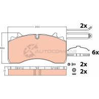 Тормозные колодки, комплект TRW gdb5094 291 62 PJ6WLT Toyota Celica