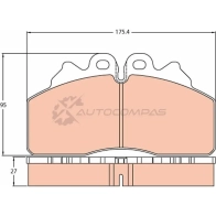 Тормозные колодки, комплект TRW 1529616 2 9256 gdb5113 XR7BZ