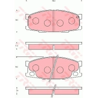 Тормозные колодки дисковые, комплект TRW GDB7100 I JM1U0U 3322937304004 Opel Astra (F) 1 Хэтчбек 1.4 (F08) 75 л.с. 1991 – 1993