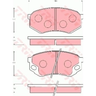 Тормозные колодки дисковые, комплект TRW Opel Astra (F) 1 Хэтчбек 1.4 (F08) 75 л.с. 1991 – 1993 ZD MR4 3322937302086 GDB7101