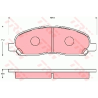 Тормозные колодки дисковые, комплект TRW GDB7113DT R KVFW5C Mitsubishi Grandis 1 (N9, N8) 1997 – 2003