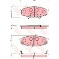 Тормозные колодки дисковые, комплект TRW 3322937302390 E 8FSM8 1216935729 GDB7135