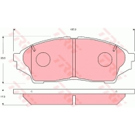 Тормозные колодки дисковые, комплект TRW 3322937302970 1216935811 2Y31G 4O GDB7194