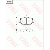 Тормозные колодки дисковые, комплект TRW RN12W 9 3322937302031 GDB7199 Toyota Progres (G10) 1 1997 – 2007