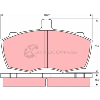 Тормозные колодки, комплект TRW 1529678 E9NZD 209 04 gdb760