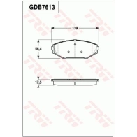 Тормозные колодки дисковые, комплект TRW Acura MDX 8VGI 2 GDB7613