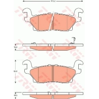 Тормозные колодки дисковые, комплект TRW 83 3YDGY 3322937306329 GDB7725 Hummer H3 (GMT345) 1 Внедорожник 3.5 220 л.с. 2005 – 2025